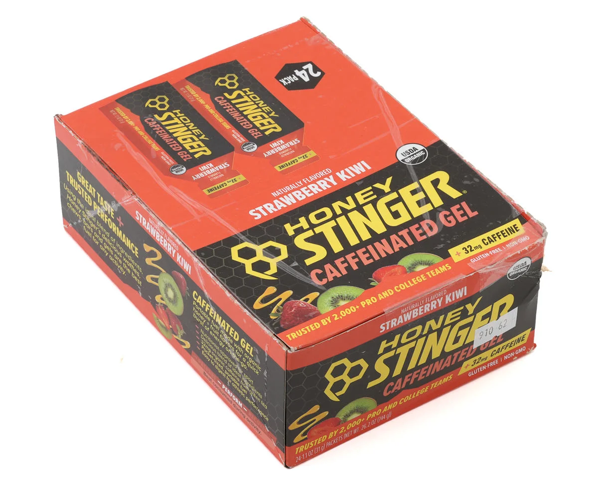 Honey Stinger Energy Gel (Strawberry Kiwi w/ Caffeine) (24 | 1.2oz Packets)